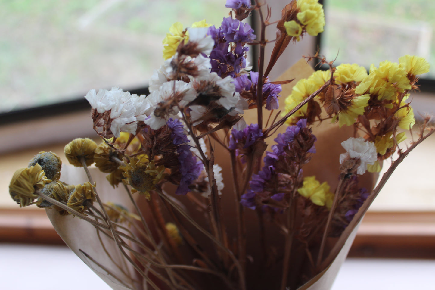 dried flower bouquet
