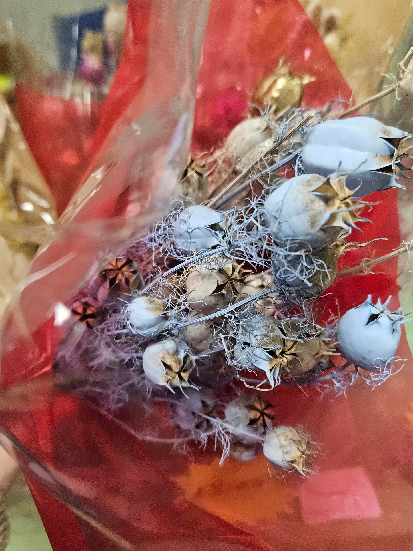 dried flower bouquet